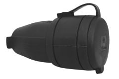 Bemis 1x16A 220V Siyah Kauçuk Uzatma Priz BK1-1402-2311