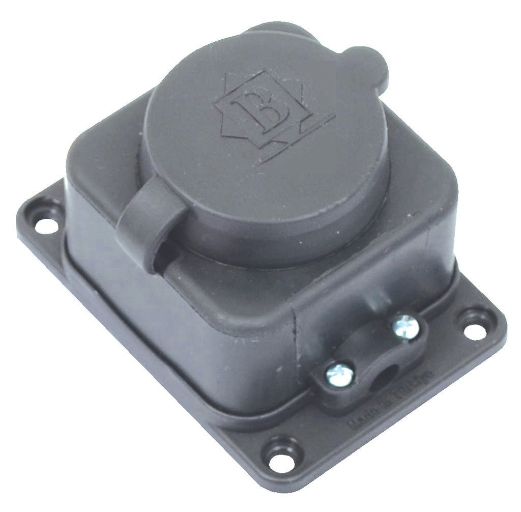Bemis 1x16A 220V Kauçuk Duvar Prizi BK1-1402-3511