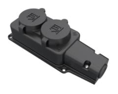 Bemis 1x16A 2'li Kauçuk Grup Priz BK1-1402-3612