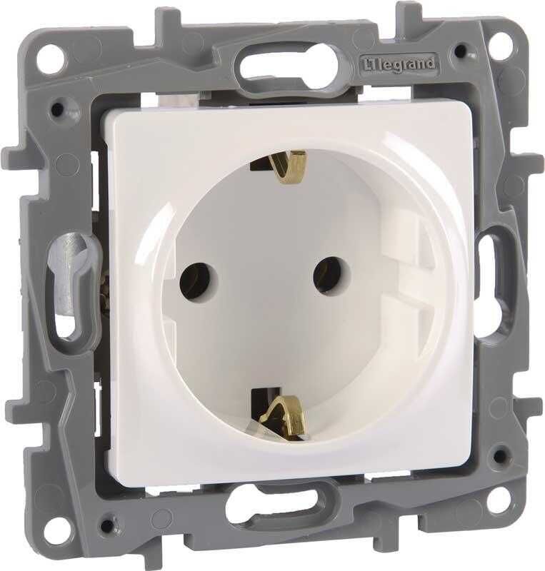 Legrand 767114 Salbei Beyaz Topraklı Priz