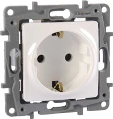 Legrand 767114 Salbei Beyaz Topraklı Priz