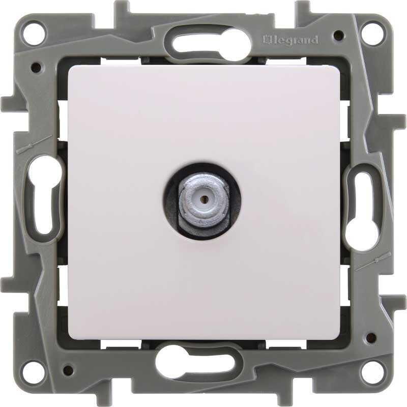 Legrand 767125 Salbei Beyaz F Tipi Tv-Sat Prizi