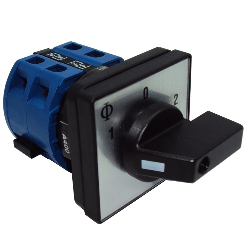 CA20 A400 25A 1-0-2 48x48 Monofaze Motor Enversör Şalter