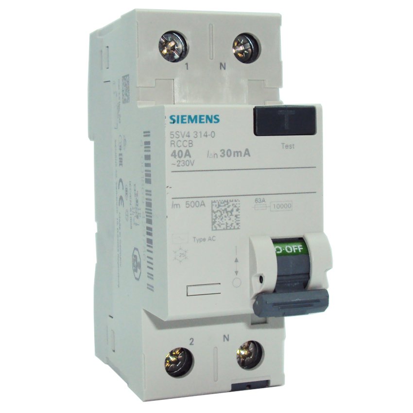 SIEMENS 40 Amper Monofaze Kaçak Akım Koruma Şalteri 220V 30mA 5SV5314-6
