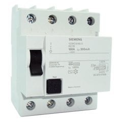 SIEMENS 100 Amper Trifaze Kaçak Akım Koruma Şalteri 300mA (5SM3648-0)