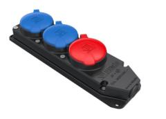 BYES 3'lü Grup Priz Kauçuk BY10-310