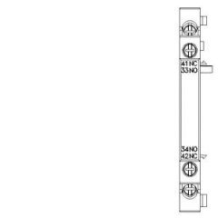 Siemens 1NO+1NC Motor Koruma Yardımcı Kontak (3RV2901-1A)