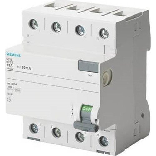 SIEMENS 63A Trifaze Kaçak Akım Koruma şalteri 400V 30mA (5SV5346-6)