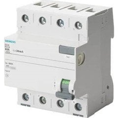 SIEMENS 63A Trifaze Kaçak Akım Koruma şalteri 400V 30mA (5SV5346-6)
