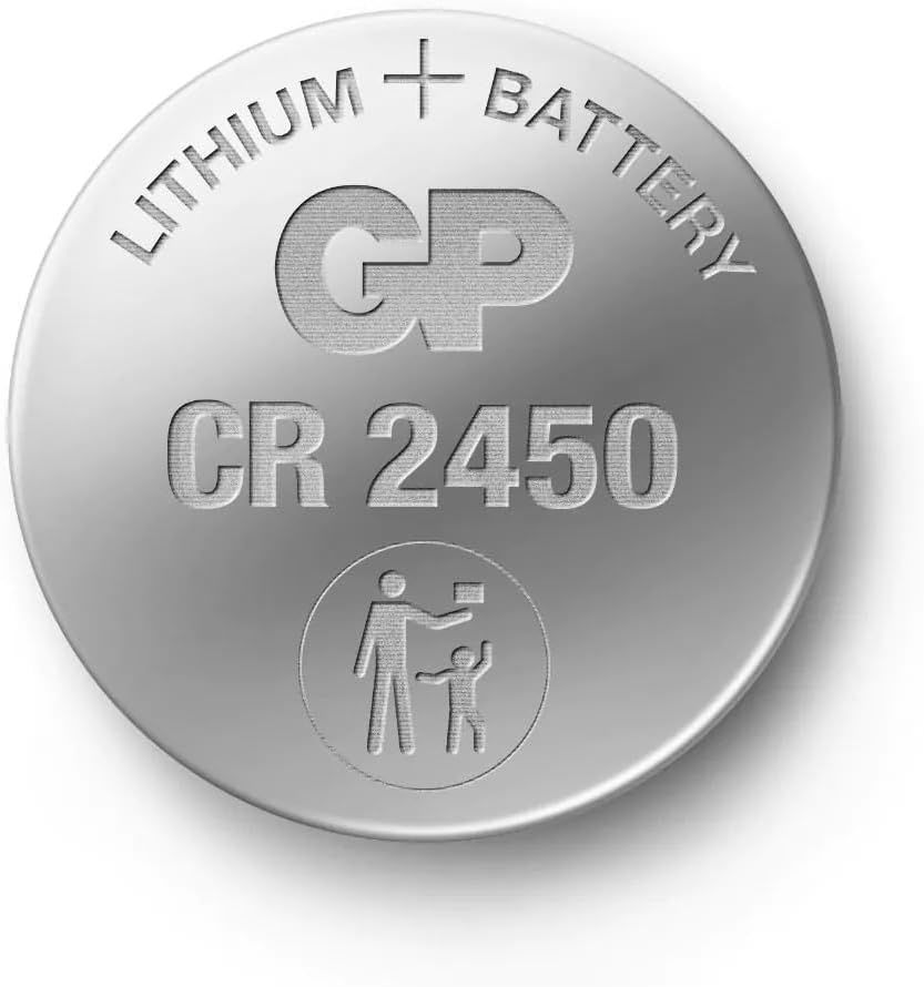 GP CR2450 Lityum Düğme Pil, 3V 5 li Paket
