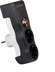 Tunçmatik TSK19022 Akım Korumalı Grup Priz Kablosuz 2 li Siyah