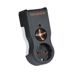 Tunçmatik TSK19020 Akım Korumalı Priz 1 li Kablosuz Siyah