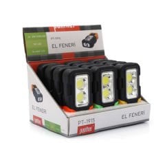 PANTHER PT-1915 PİLLİ EL FENERİ 2X5W LEDLİ MIKNATISLI