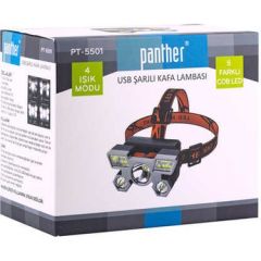 PANTHER PT-5501 USB ŞARJLI KAFA LAMBASI