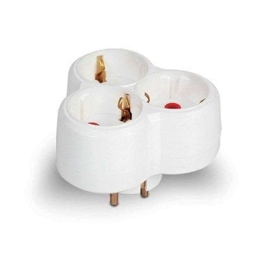 MUTLUSAN ÜÇLÜ TOPRAKLI FİŞ PRİZ BEYAZ