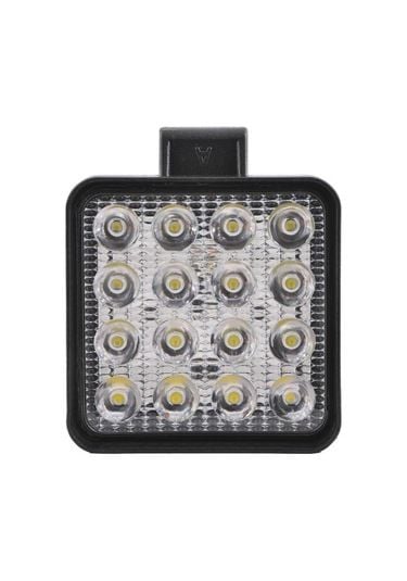 16 LED KARE ÇALIŞMA LAMBASI 12-24VDC 6500K ( Soğuk Beyaz )