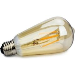 LIGTEX 4W E27 380LM ST64 AMBER LED FLAMANLI RUSTİK AMPUL