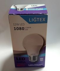 LIGTEX 12W 24-30VDC/AC 6500K (BEYAZ IŞIK ) E27 LED AMPUL