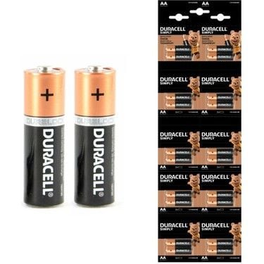 DURACELL SİMPLY LR6 AA ALKALİN PİL 20' Lİ KARTELA