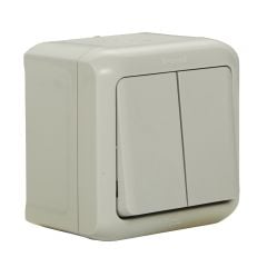 Legrand 782381 Forıx IP44 Serisi  Sıva Üstü Gri Komütatör Vavien 10A