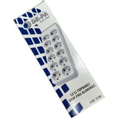 DE-PA GRUP PRİZ 12'Lİ KLEMENSLİ TOPRAKLI