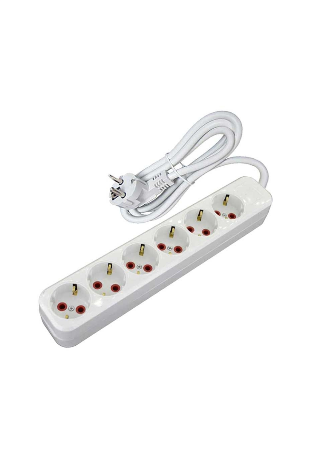 BR-1556-2 GRUP PRİZ 6'LI KLASİK 2 MT KABLOLU TOPRAKLI