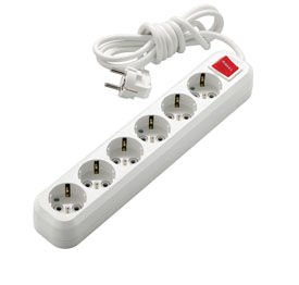 MGP236 ALTILI GRUP PRİZ ANAHTARLI TOPRAKLI UPS 2 MT KABLOLU