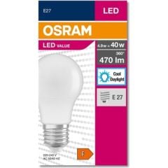 LED VALUE CLA 4,9W/827 E27 2700K LED AMPUL BUZLU