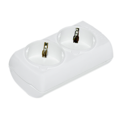 BR-1552-0 İKİLİ KABLOSUZ TOPRAKLI KLEMENSLİ GRUP PRİZ