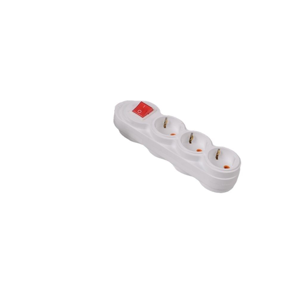 204977 BELEK ÇOCUK KORUMALI 3'LÜ KLEMENSLİ ANAHTARLI GRUP PRİZ