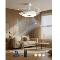 Mutlusan Aydınlatmalı Tavan Vantilatörü Blueetoothlu 001 038 300100 00 00