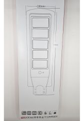 BL-SP-0015 LED SOLAR SOKAK AYDINLATMA ARMATÜRÜ 100W 6500K
